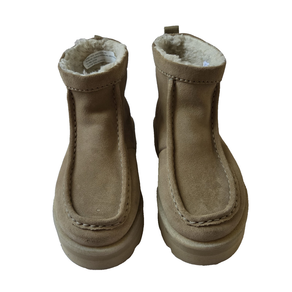 Clarks Originals Meare Rooey Suede Womens Sz 6 Maple Boots Slip-On, Non-Slip
